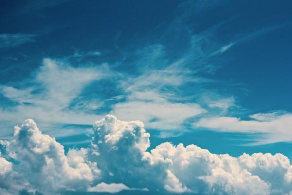 photo of clear sky with clouds